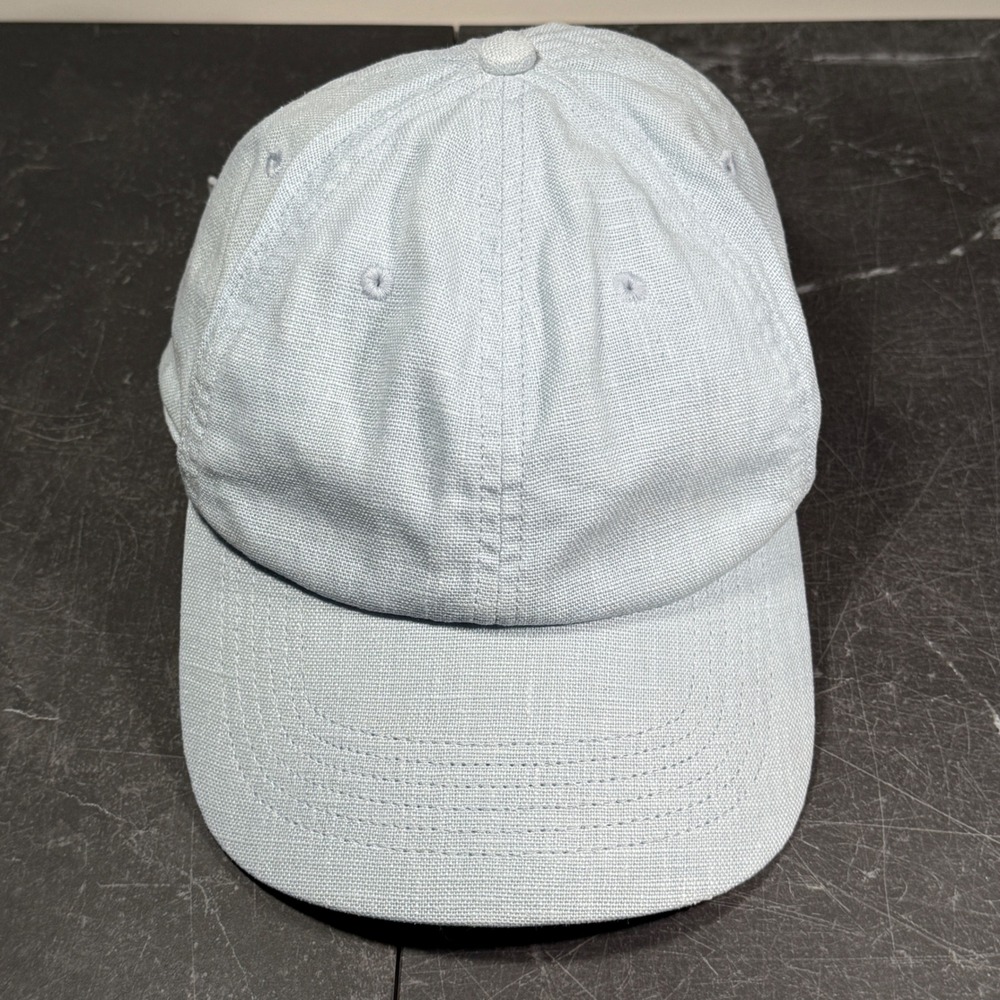 Faherty Brand 100% Linen Baseball Cap Hat | Light Blue | Adjustable